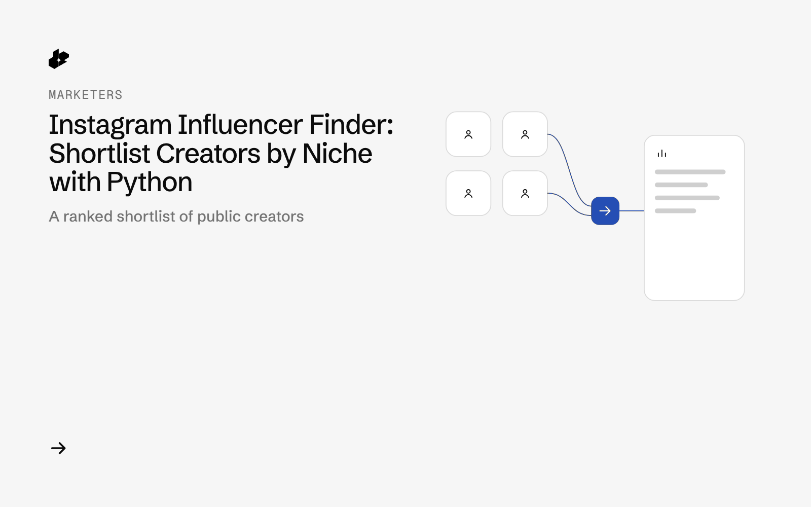 Card for Instagram Influencer Finder: Shortlist Creators by Niche with Python