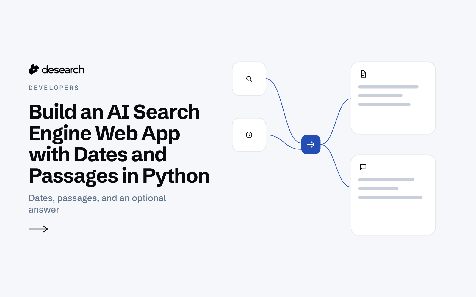 Card for Build an AI Search Engine Web App with Dates and Passages in Python